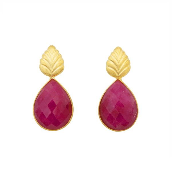 Pendientes Color Fresa
