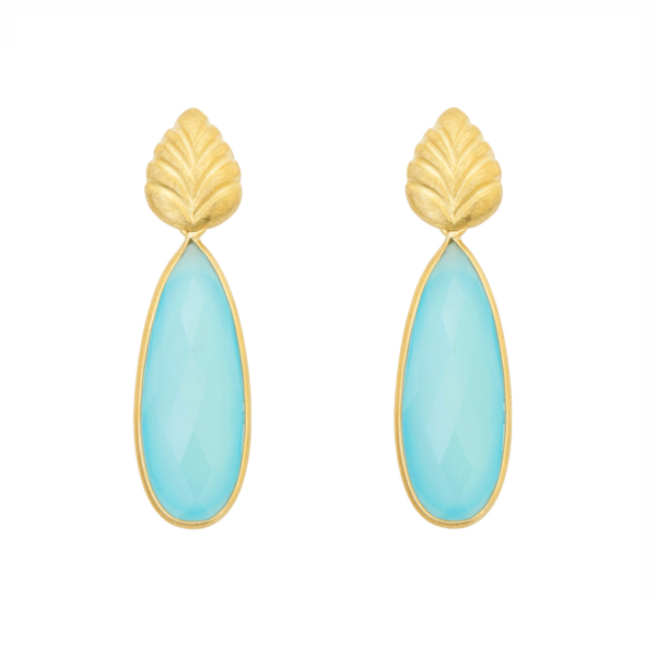 Pendientes verdeagua